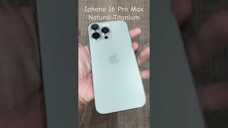 Màu titan tự nhiên trên dòng iphone 16 pro max năm nay cũng cưng lắm nè 😆 #iphone16promax