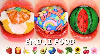 COMPILATION ASMR EATING EMOJI FOOD CHALLENGE MUKBANG OF@MoonASMR222 먹방