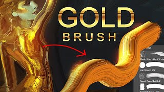 How to paint GOLD (easy) using this brush