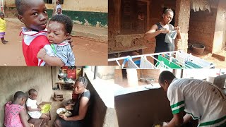 LIFE OF A NEW MUM IN A NIGERIAN VILLAGE// DAILY ROUTINE