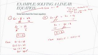 Solving Linear Equations