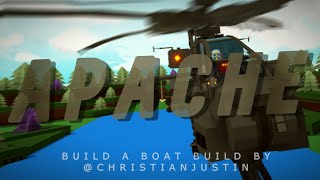 AH-64 Apache Attack Helicopter - Roblox Build A Boat Short Video