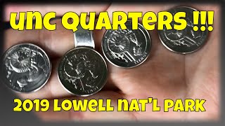 Quarter Coin Roll Hunt. Four Lowell Massachusetts Found!