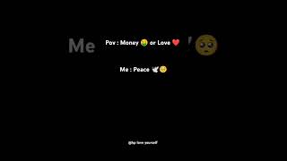 Pov : Money or love ❤️#shorts #trending #viralvideo #peace #quiz #instagram #tiktok