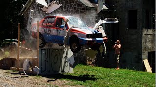 Crazy Stunt Car Jump Wall Blast