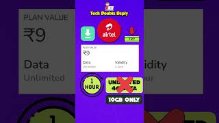 Airtel 9 Rupees Recharge | Unlimited data | Tamil #shorts