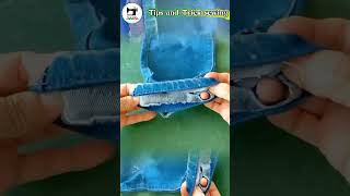 how to shorten jeans without marks #sewingtutorial #sewingtips #short #shorts