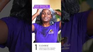 Simple natural hair care routine #4chair #naturalhaircare #deepconditioning #haircaretips #shorts