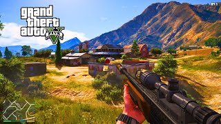 GTA V - Attacking and Destroying Enemies (Farm House)