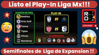 Listo el Play-In Liga Mx..!!!!!!