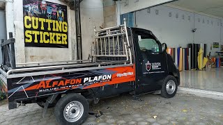 CUTTING STICKER ALFAFON PLAFON PREMIUM NGANJUK PICKUP GRANDMAX