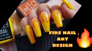 FIRE NAIL ART DESIGN/ TOBI GEL, COY GEL