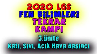 2020 LGS TEKRAR KAMPI 3.ÜNİTE: BASINÇ