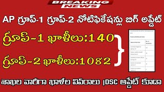 Ap గ్రూప్-1&గ్రూప్-2 బిగ్ అప్డేట్| శాఖల వారీగా ఖాళీలు ఇవే|Ap groups vacancy 2023|Dsc update