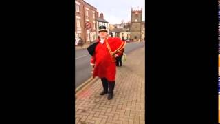 Town crier announces the arrival of faster broadband in Coleford