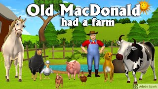 Nursery Rhyme | Old McDonald Had a Farm with Lyrics