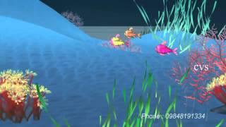 Machli jal ki rani hai   Fish 3D Animation Hindi Nursery rhymes for children  Hindi Poem