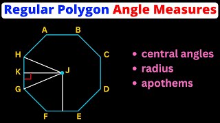 Find Angles Measures in Regular Polygons - Central, Interior, & Apothem | Eat Pi