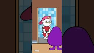 The grimace distract from an important matter 🤣 (animation meme) #shorts #animation #memes