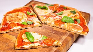 Der EINFACHSTE Pizzateig der Welt! 😊🍕 Veganes Vollkorn Pizzateig Rezept ohne Öl | nur 3 Zutaten!