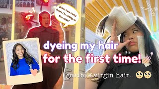 DYEING MY HAIR FOR THE FIRST TIME | Camille de la Cruz