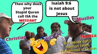 MUHAMMADAN HAMZA MYATT PROVES THE QURAN IS A STUPID BOOK/ ISAIAH 9:6 EVERLASTING FATHER/ SAM SHAMOUN