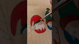 Christmas Gnome Painting 🎄 #youtubeshorts #fypシ #gnomes #christmas