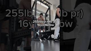 255 Bench PR @ 16yo 167bw