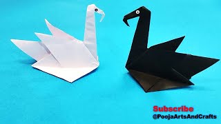 How 2 Make Origami Paper Swan | Easy Origami Paper Swan 4 Kids |School Craft Ideas |DIY Arts & Craft