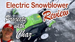 Electric  Snowblower Demo and Review