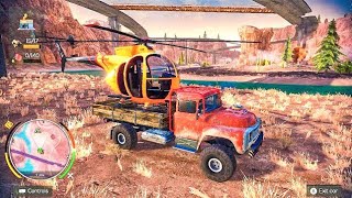 Classic Zed Truck Loading Abandoned Helicopter - Off The Road Unleashed Nintendo Switch Gameplay