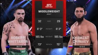 UFC 5 ROBERT WHITTAKER V KHAMZAT CHIMAEV #ufc5 #chimaev #whittaker