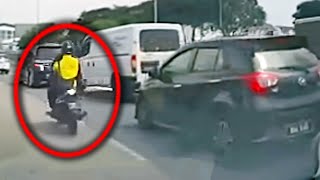 Motor penerajang kereta dapat habuan