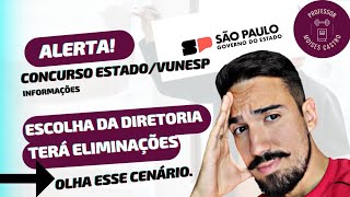 Concurso do Estado SP de professores PEB 2:Ordem de escolha de diretorias irá ocasionar eliminações.