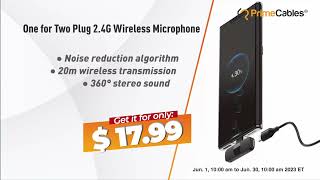 One for Two Plug 2.4G Wireless Microphone for Android or iPhone - PrimeCables® - Android