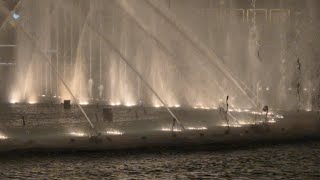 The Dubai Fountain Nozzles Closeup (Butterfly Lovers' Violin Concerto)