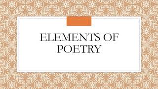 Introduction to Poetry