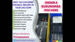 Kudi/POS terminal available