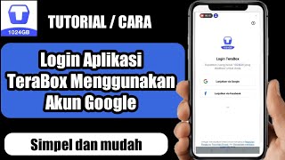 Cara Login TeraBox