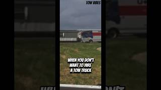 Towing hack for moving single wide trailer #trailer #uhaul #towvibes #shorts