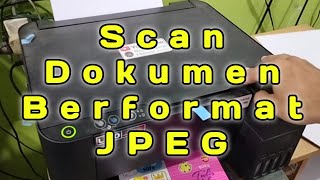 Scan dokumen menjadi JPEG menggunakan printer