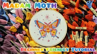 Madam Moth Beginner Friendly Stitch Tutorial