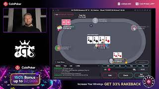 $25/$50 Celebrity Streamers game on CoinPoker