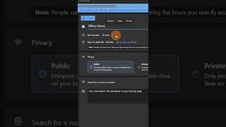 🗓️ How to create bookable time in Outlook for Web #shorts