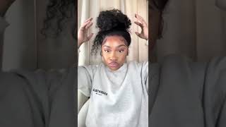 Cute messy updo hairstyle💥Every girl needs a glueless 360 lace wig🥰#wigs #gluelesswig #hairtok #fyp