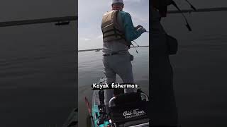 Kayak fisherman vs boat fisherman #shorts #kayakfishing #expectationvsreality