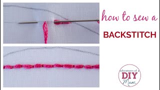 How to Sew the Backstitch (Two Methods!)