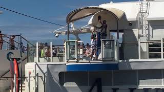 Zip Line at Allure of the Seas Cruise Ship