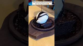 Sizzling brownie with icecream #youtube