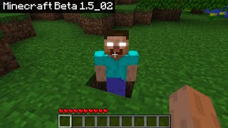 😨 В этой Версии Реальный Херобрин в майнкрафт | Minecraft beta 1.5_02